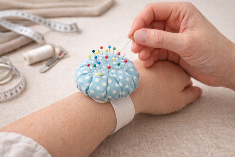 Alfineteira de pulso