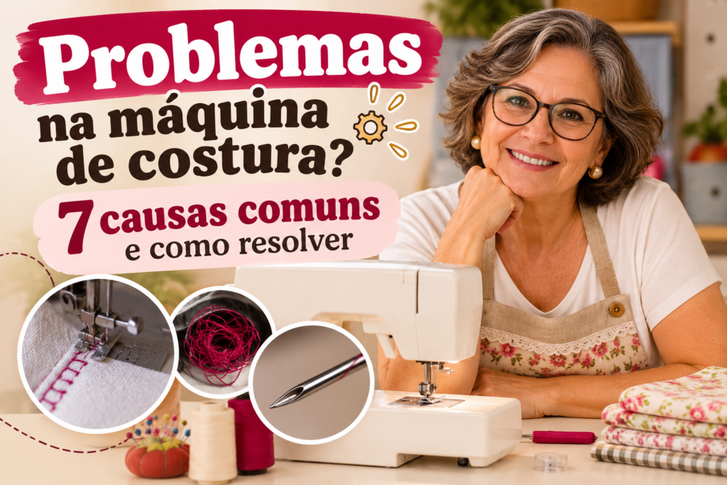 problemas na máquina de costura